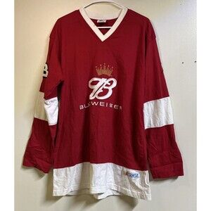 Budweiser Dale Earnhardt Jr #8 Tshirt Large Long Sleeve Winners Circle NASCAR